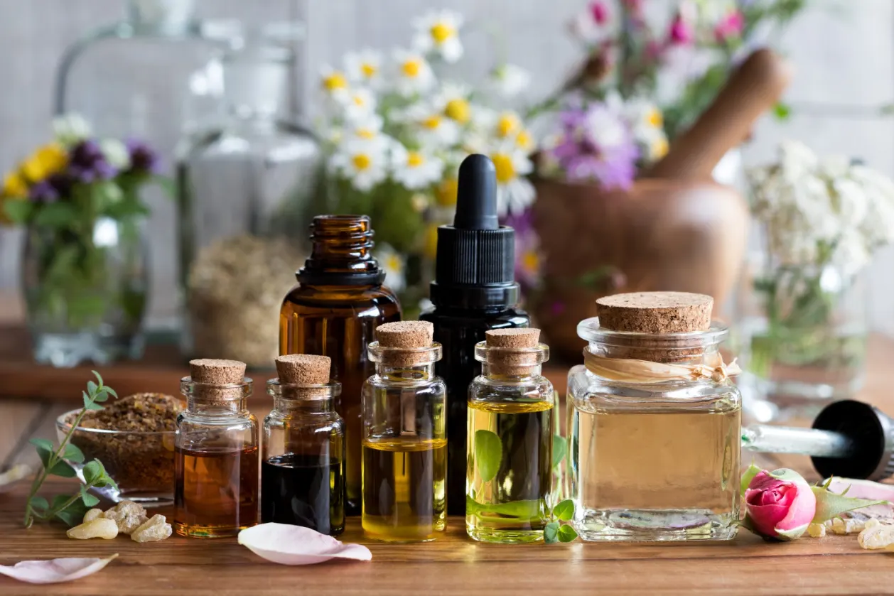 selection of essential oils